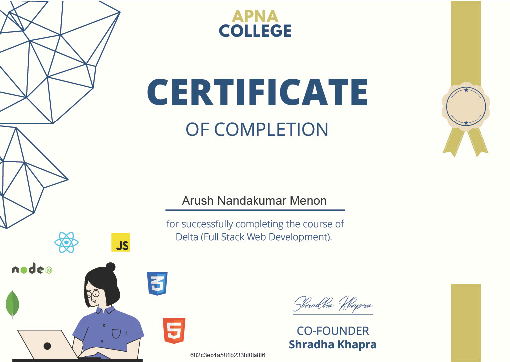 Apna College - Delta (Full Stack Web Development) 
