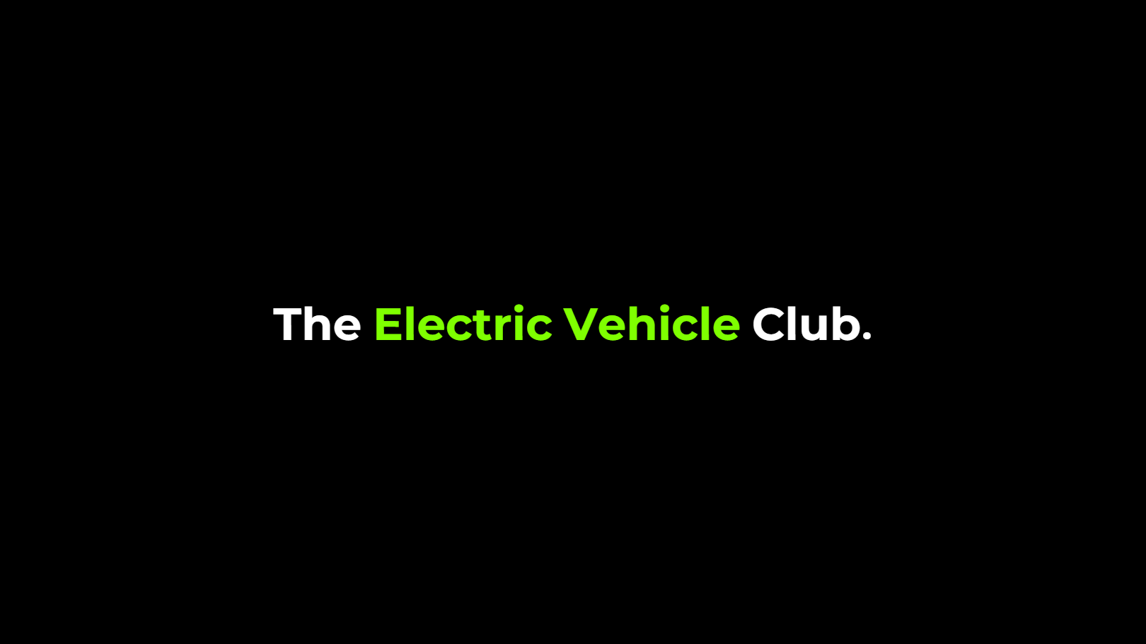 Screenshot of EV Club Website