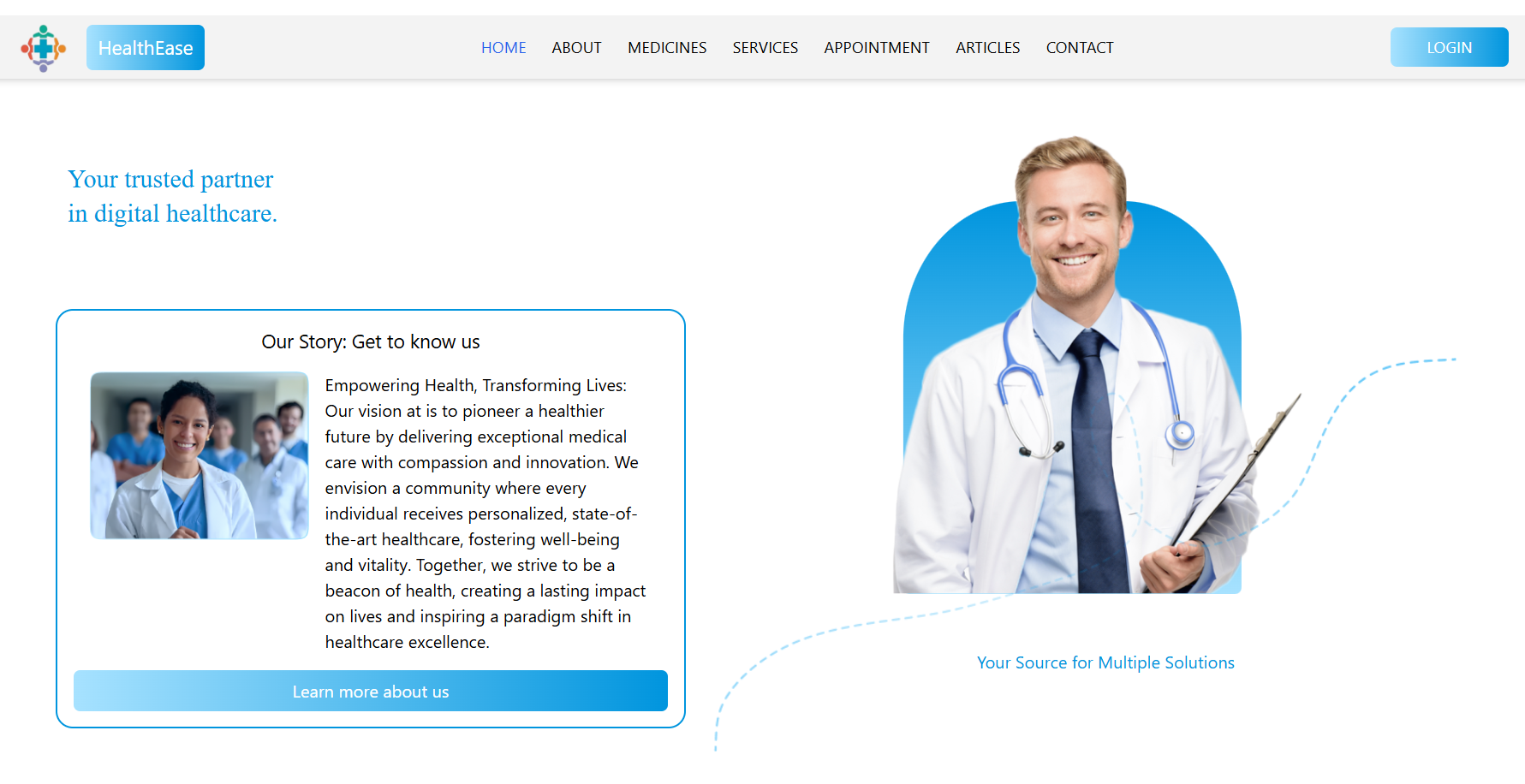 Screenshot of HealthEase