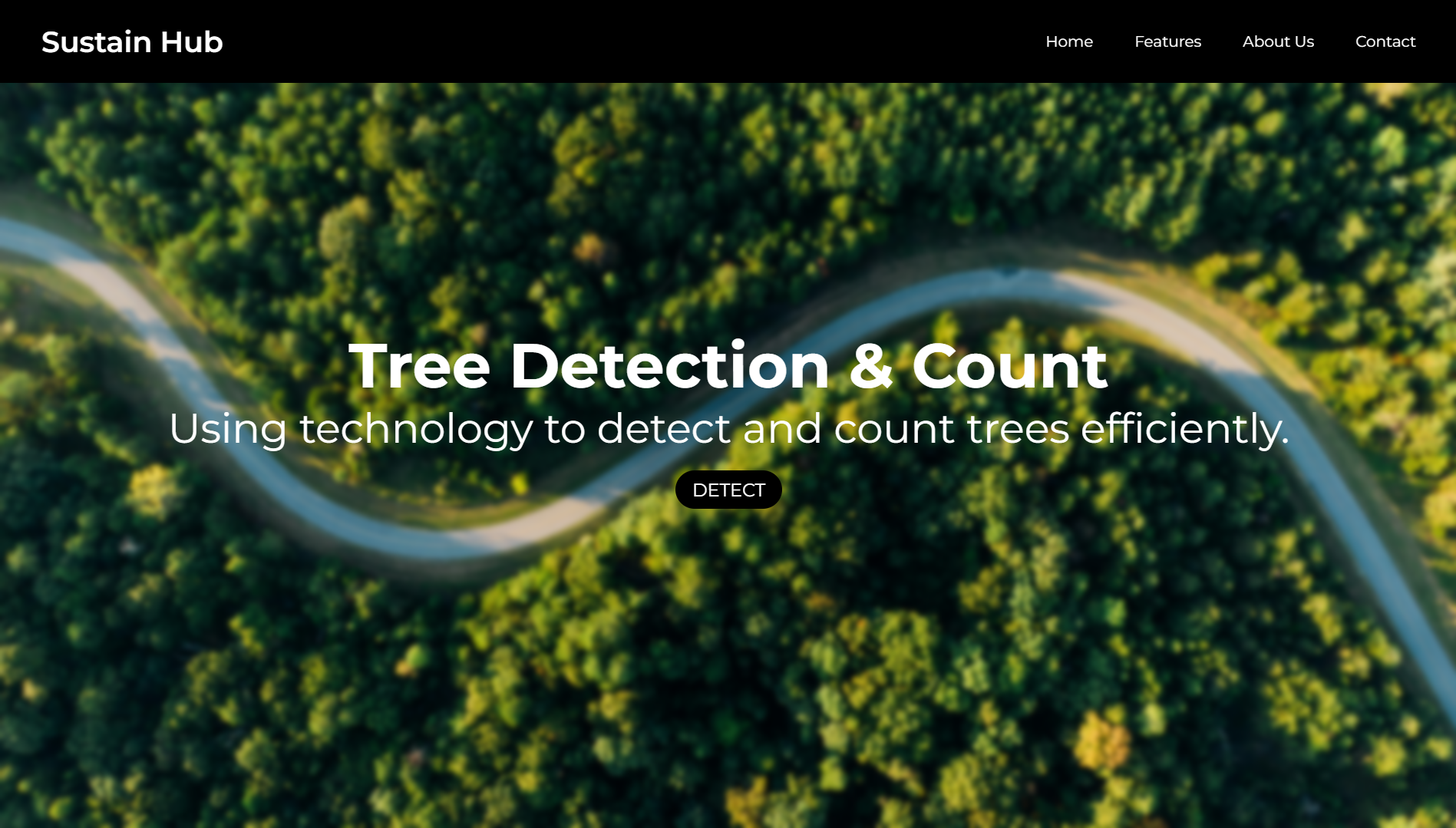 Screenshot of Tree Detection and Count